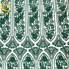 Emerald Green Embroidery Lace Fabric su misura ha bordato la decorazione a paillettes
