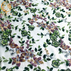 tessuto del pizzo del fiore di larghezza 3D di 140cm/pizzo ricamo del fiore per il tessuto domestico