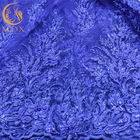 Larghezza elegante blu del modello di fiore dei tessuti MDX del pizzo di nozze 135cm