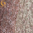 Il ricamo Mesh Wedding Lace Fabrics Nigerian ha bordato la larghezza di 140cm