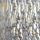 Decorazione floreale variopinta degli zecchini di scintillio del ricamo del tessuto del pizzo di MDX