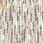 Tessuto porpora del pizzo del fiore 3D con ricamo in rilievo sulla maglia di nylon